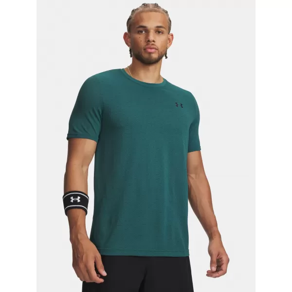  Pánske tričko UNDER ARMOUR VANISH SEAMLESS NOVELTY SS 6010603-338 ZELENÁ 