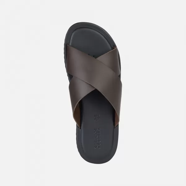  Pánske šľapky GEOX ERICE G002619 ČIERNA 