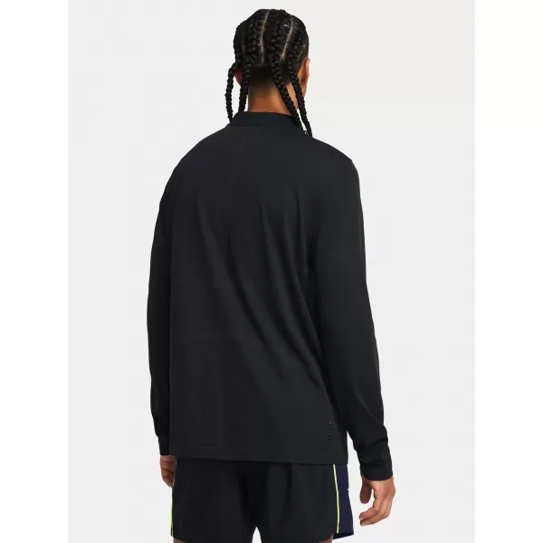  Pánske tričko UNDER ARMOUR VANISH ELITE SEAMLESS 1/4 ZP 1382798-001 ČIERNA 