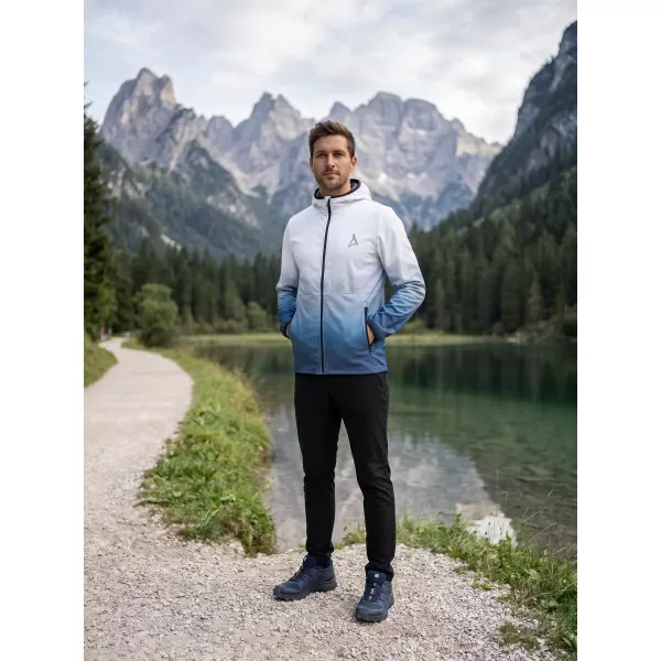  Pánska softshellová bunda premium ALTISPORT VOJ/ALM126JACK01 NÁMORNÁ MODRÁ/BIELA 