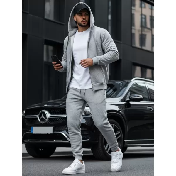  Pánska mikina DSTREET BX2412 SVETLO ŠEDÁ 