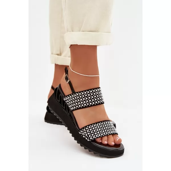  Dámske sandále D&A CR61-3067 BLACK 