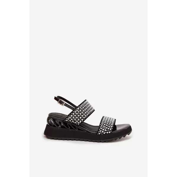  Dámske sandále D&A CR61-3067 BLACK 