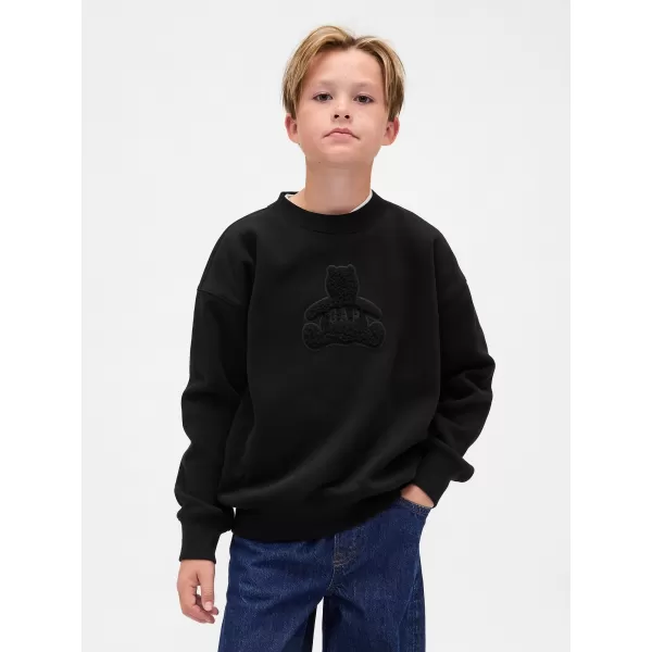  Detská mikina GAP CREW RELAXED SWEATSHIRT 844233-00 BLACK 