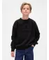 Detská mikina GAP CREW RELAXED SWEATSHIRT 844233-00 BLACK