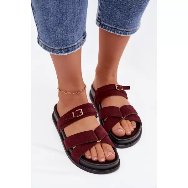  Dámske šľapky BOTO SELORINA 41592 BURGUNDY 