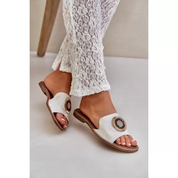 Dámske šľapky BOTO O 35305 WHITE 