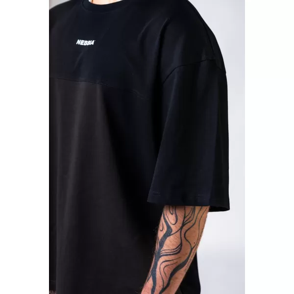  Nadrozmerné tričko POWER 898 BLACK Nebbia 