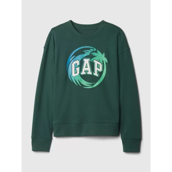  Detská mikina GAP LOGO SWEATSHIRT 406762-01 MOORES GREEN 