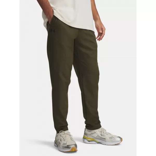  Pánske športové nohavice UNDER ARMOUR UA UNSTOPPABLE TAPERED PANTS 6003861-308 ZELENÁ 