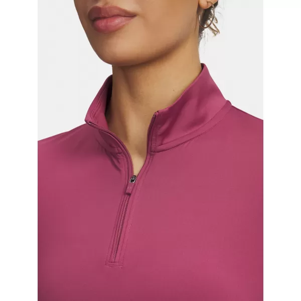  Dámske tričko UNDER ARMOUR UA DRIVE 1/4 ZIP 6003797-659 ČERVENÁ 