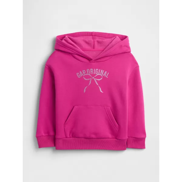  Detská mikina GAP LOGO PULLOVER HOODIE 793465-01 BRIGHT FUCHSIA 