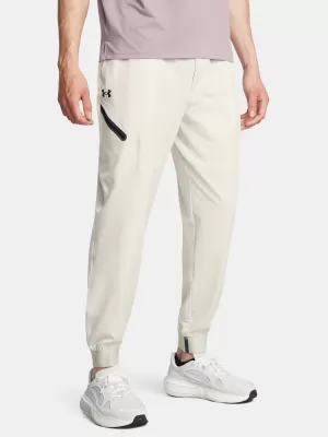 Pánske tepláky UNDER ARMOUR UNSTOPPABLE JOGGERS 1388823-110 BIELA
