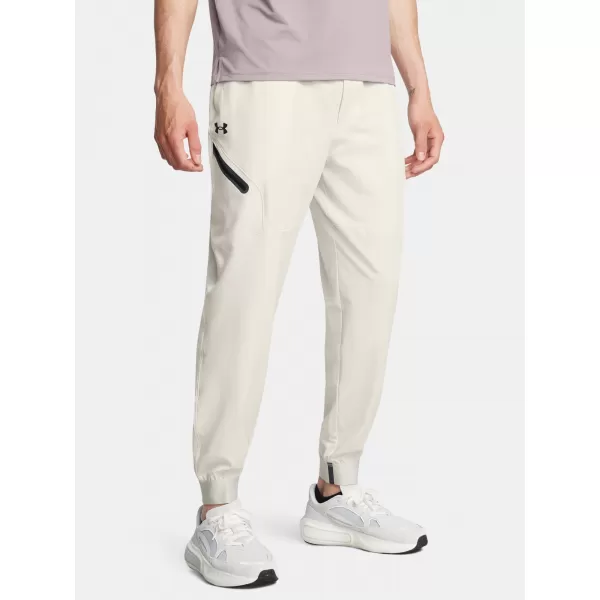  Pánske tepláky UNDER ARMOUR UNSTOPPABLE JOGGERS 1388823-110 BIELA 