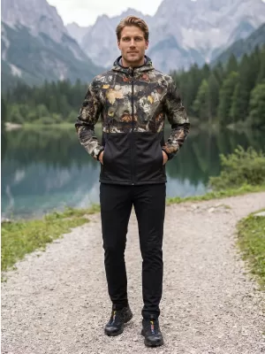 Pánska softshellová bunda premium ALTISPORT VOJ/ALM124JACK01 VETVA