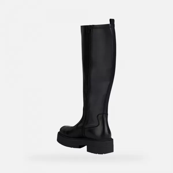  Dámske čižmy GEOX SPHERICA EC7 G004247 ČIERNA 