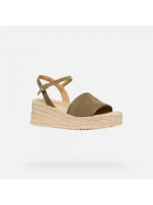 Dámske sandále GEOX ALEMERIA G012886 KHAKI