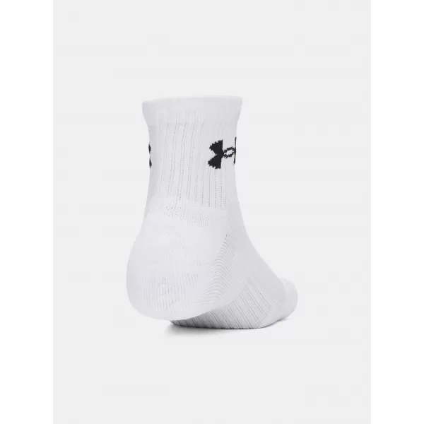  Ponožky UNDER ARMOUR PERFORMANCE COTTON 3P QTR 6009686-100 BIELA 