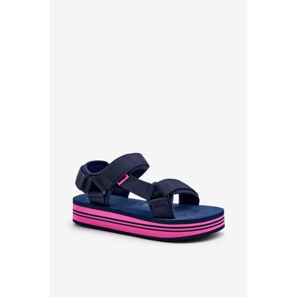  Dámske sandále LEE COOPER LCW-24-05-2753L NAVY/FUCHSIA 