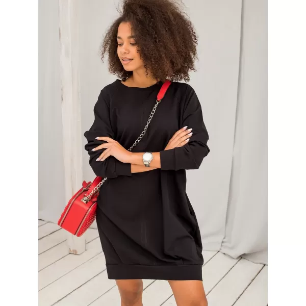  Dámske šaty BASIC FEEL GOOD RV-TU-5184.93P NOIRE 
