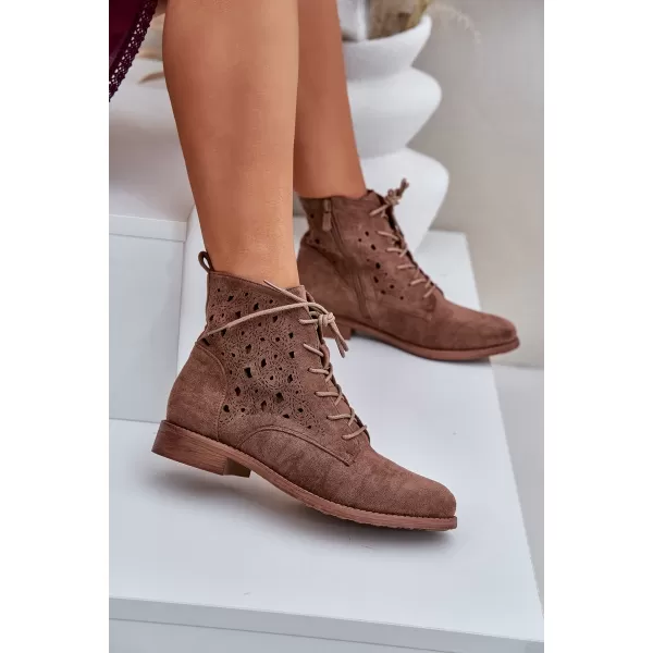  Dámske topánky S.BARSKI HY51-136 COFFEE 