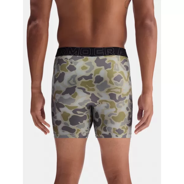  Pánske boxerky UNDER ARMOUR UA PERFORMANCE TECH - PRINT 6IN - 1PK 1383875-069 TITÁN 