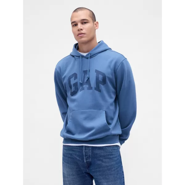  Pánska mikina GAP LOGO PULLOVER HOODIE 715036-71 CORNFLOWER 