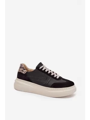 Dámske tenisky ZAZOO N1263 BEIGE/BLACK
