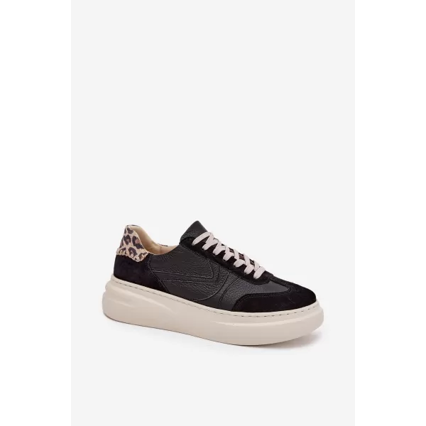  Dámske tenisky ZAZOO N1263 BEIGE/BLACK 