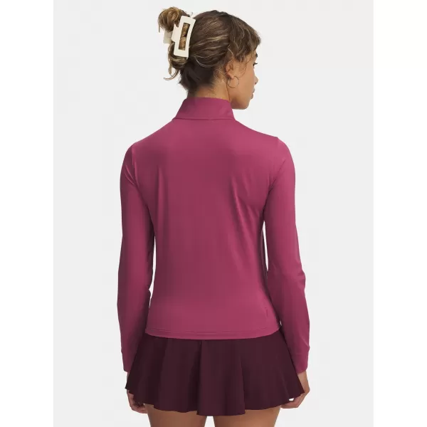  Dámske tričko UNDER ARMOUR UA DRIVE 1/4 ZIP 6003797-659 ČERVENÁ 
