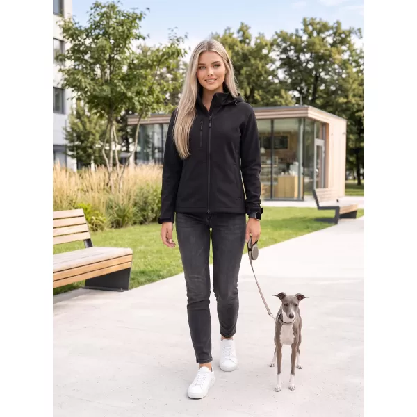  Dámska softshellová bunda ALTISPORT NoPrint NP/ALW945 ČIERNA 