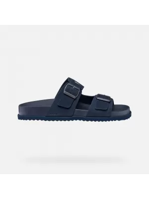 Pánske šľapky GEOX PARNAIBA G014432 TMAVO MODRÁ