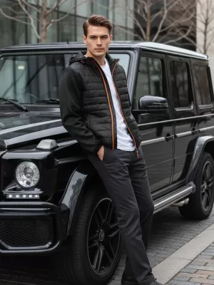 Pánska bunda DSTREET TX3785 ČIERNA