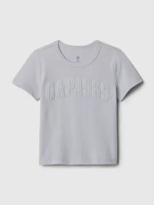 Detské tričko GAP LOGO GRAPHIC TEE 454294-01 GREY MATTER