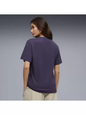 Dámske tričko PUMA GRAPHICS RELAXED TEE BETTER 691908_64 HLBOKÁ SLIVKA