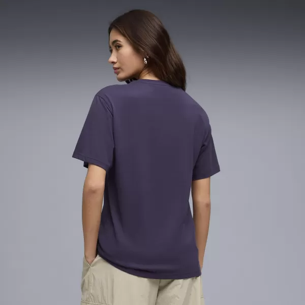  Dámske tričko PUMA GRAPHICS RELAXED TEE BETTER 691908_64 HLBOKÁ SLIVKA 