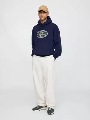 Pánska mikina GAP LOGO PULLOVER HOODIE 744731-00 NAVY UNIFORM