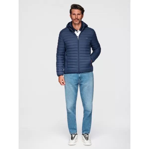  Pánska bunda OMBRE OM-JALP-0295 BLUE MODRÁ 