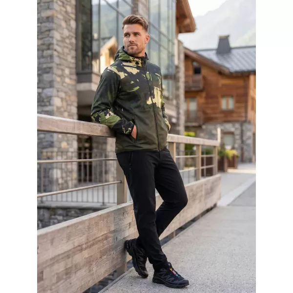  Pánska softshellová bunda premium ALTISPORT VOJ/ALM125JACK01 MASKAC/GRN 