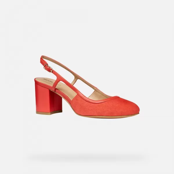  Dámske topánky GEOX VIRNILISA 65 G013228 ČERVENÁ 