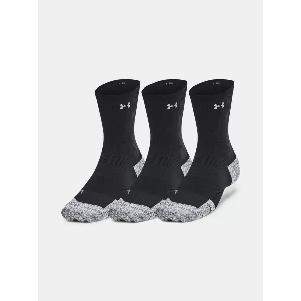  Ponožky UNDER ARMOUR UA AD RUN CUSHION CREW (3 PÁRY) 1387043-001 ČIERNA 