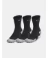 Ponožky UNDER ARMOUR UA AD RUN CUSHION CREW (3 PÁRY) 1387043-001 ČIERNA