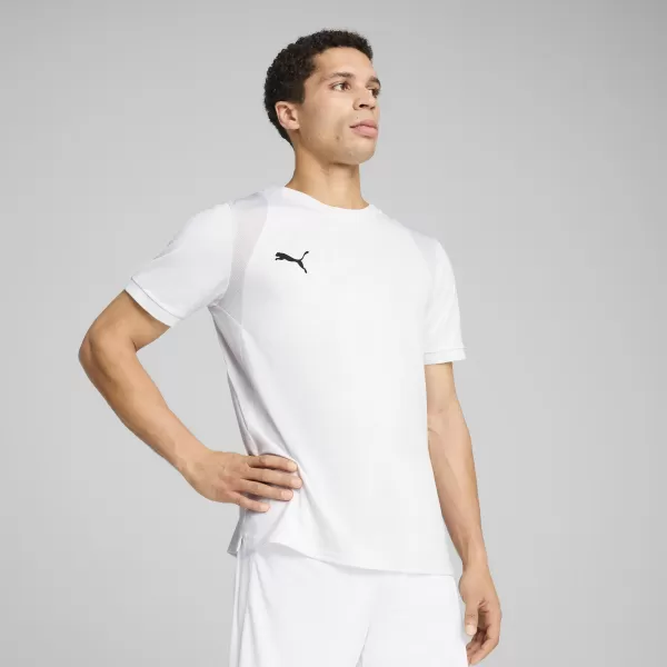  Pánske funkčné tričko PUMA TEAMCUP JERSEY 706272-04 PUMA BIELA/PUMA ČIERNA 