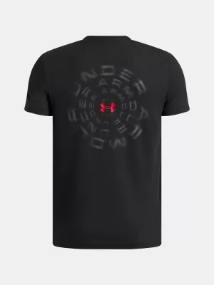 Chlapčenské tričko UNDER ARMOUR UA B WM BLUR SS 6009269-001 ČIERNA