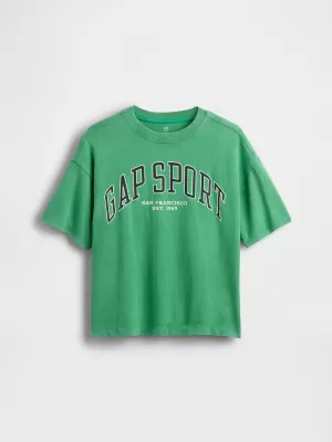 Detské tričko GAP LOGO TEE 780276-00 GALLANT GREEN