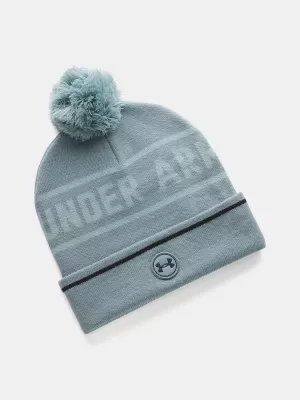 Pánska čiapka UNDER ARMOUR M'S DRIVE POM BEANIE MODRÁ