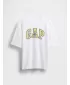Detské tričko GAP HEAVY WEIGHT LOGO TEE 780335-02 OPTIC WHITE