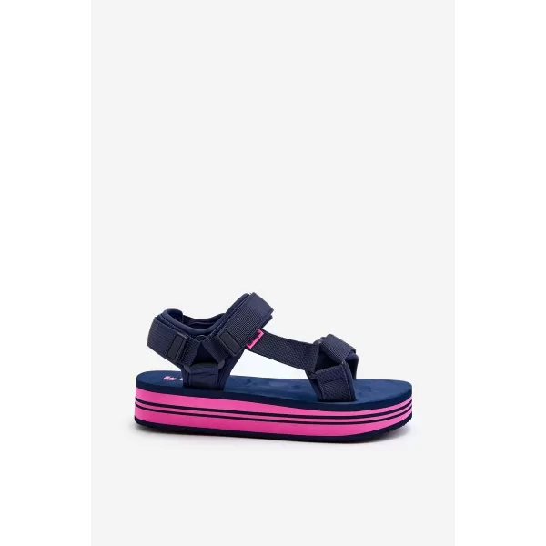  Dámske sandále LEE COOPER LCW-24-05-2753L NAVY/FUCHSIA 