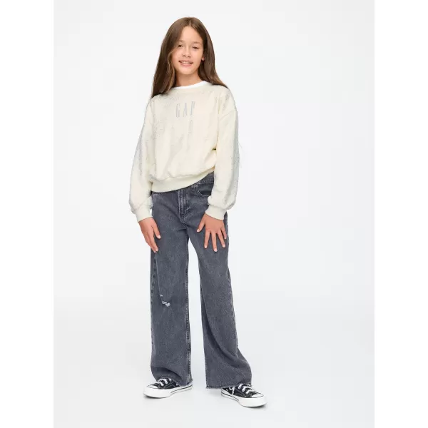  Detská mikina GAP LOGO SWEATSHIRT 628718-01 IVORY FROST 