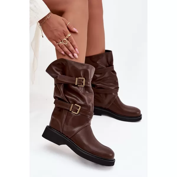  Dámske čižmy BOTO HALVESSA 39587 BROWN 